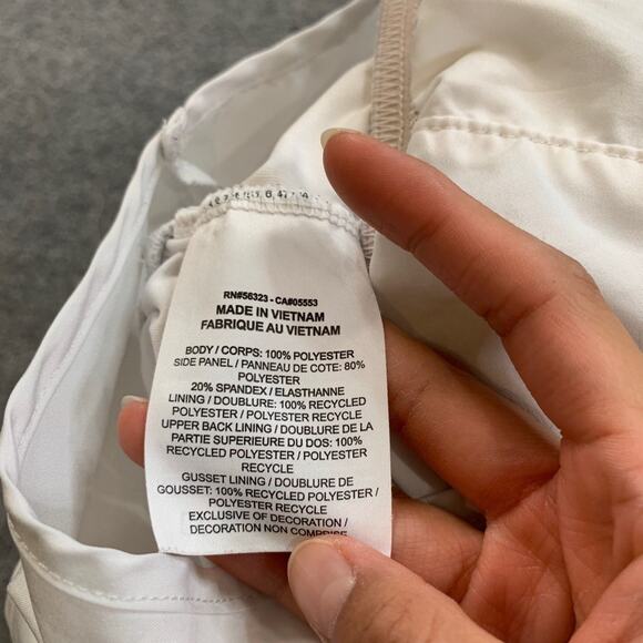 Nike Shorts Womens XS Extra Small White Dri Fit Tempo Brief Lined 3.5 In Running - Picture 8 of 12